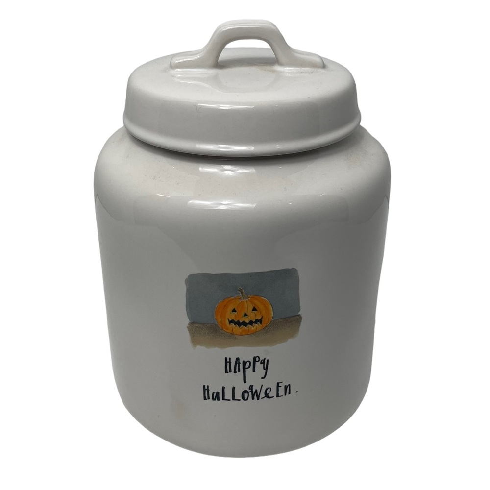 Rae Dunn Happy Halloween Canister NEW